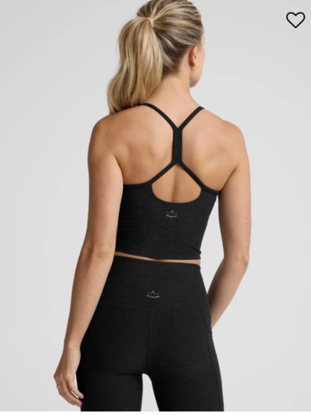 Spacedye Slim Cropped Racerback Tank - Picture 2 of 3